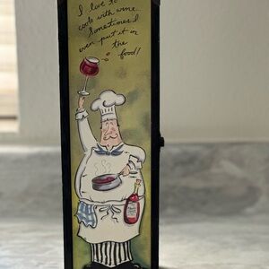 Chef Wine Holder with Playful Design